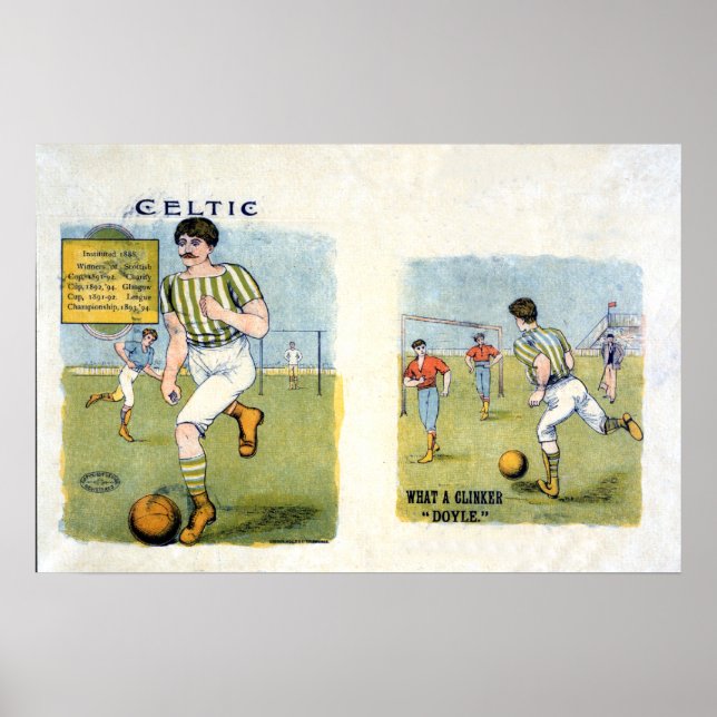 Poster Glasgow Celtic FC, 1894 (Devant)