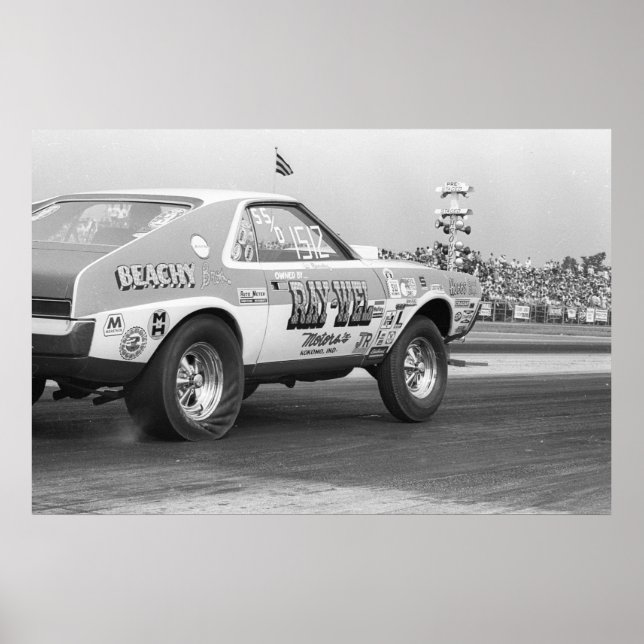 Poster Glisser vintage - AMX Super Stock (Devant)