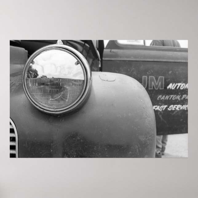Poster Glisser vintage - Truck gasser (Devant)