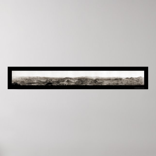 Poster Globe AZ Mining Area Photo 1909 (Devant)