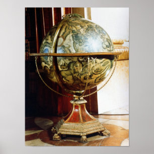 Poster globe céleste, 1688