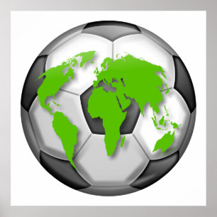 Poster Globe de football