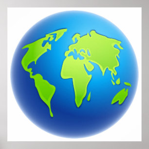 Poster Globe du monde