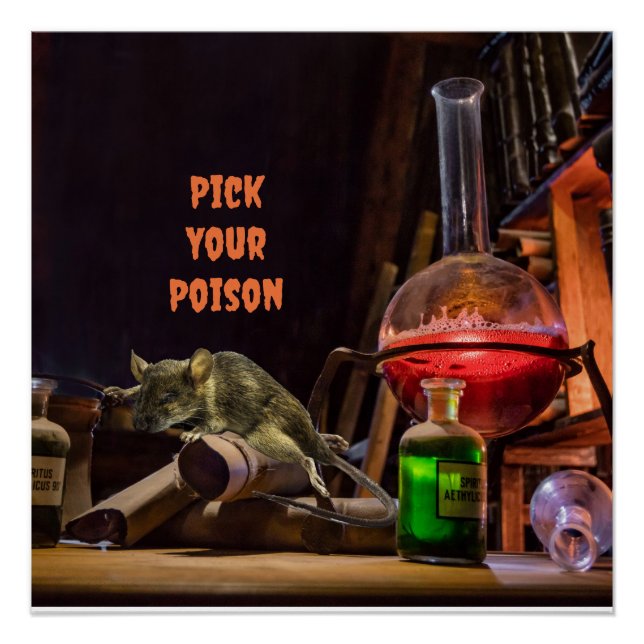 Poster Glossy Halloween, Choisis ton poison (Devant)