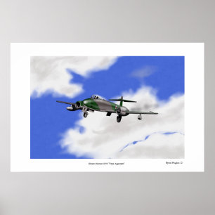 Poster Gloster Meteor "Approche finale"