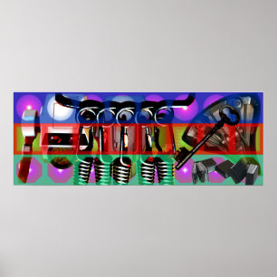 Poster GMT 24 Heures Project Pop soft Psychedelic Frame P