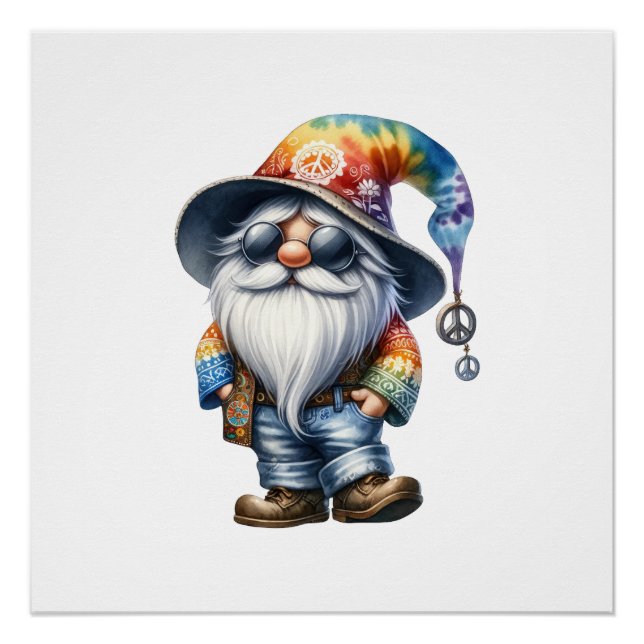 Poster Gnome Hippie (Devant)