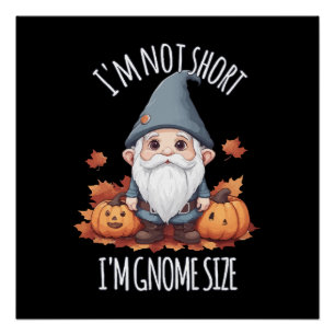 Poster Gnome Mignon Fantaisiste en Automne