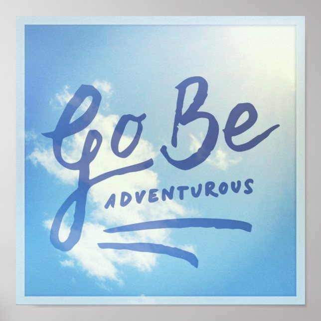 Poster Go Be Adventury Sky (Devant)