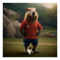 "Goal-Scoring Capybara : The Ultimate Soccer Star