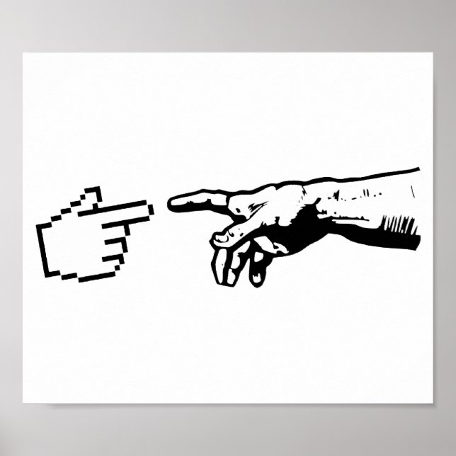 Poster God and the Machine Hands (Devant)