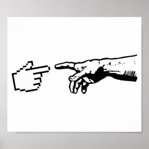 Poster God and the Machine Hands