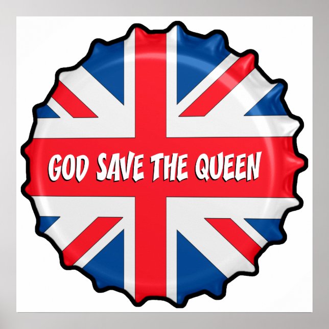 POSTER GOD SAVE THE QUEEN (Devant)