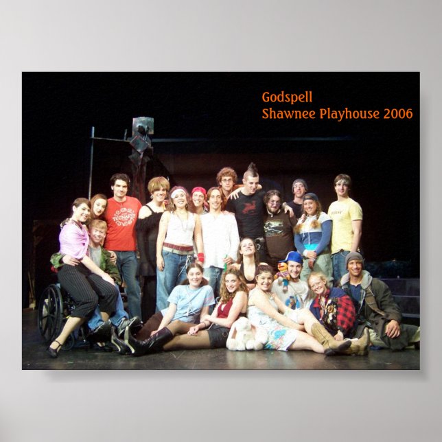 Poster Godspell Shawnee Playshouse 2006 Cast (Devant)