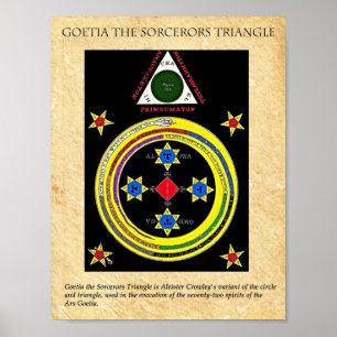 POSTER GOETIA LE TRIANGLE DES SORCERORS