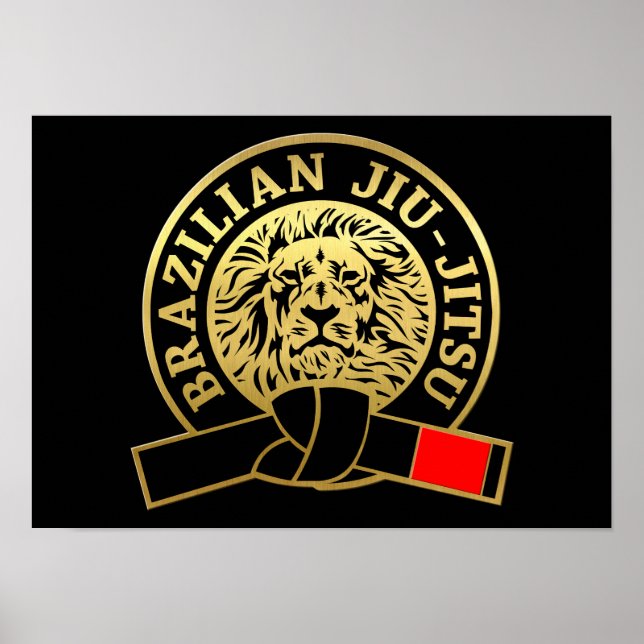 Poster Gold Plated Brazilian Jiu-Jitsu Black Belt (Devant)