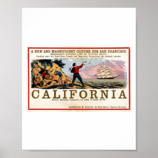 Poster Gold Rush California