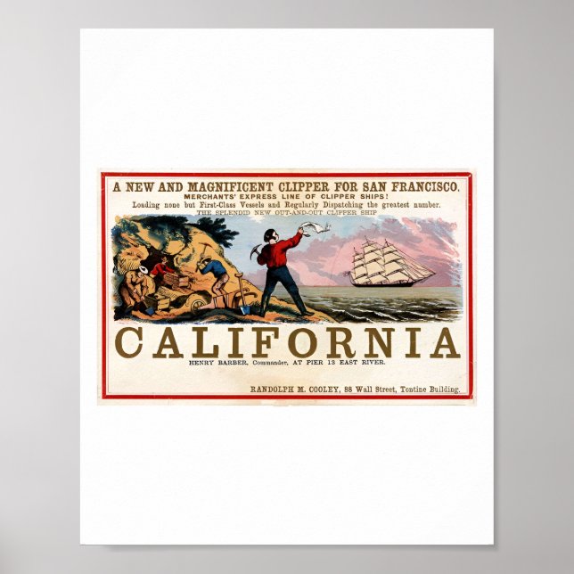Poster Gold Rush California (Devant)