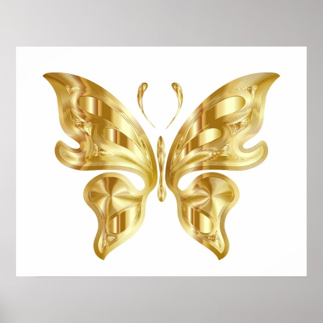 POSTER GOLDEN BUTTERFLY (Devant)