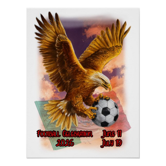 Poster Golden Eagle brings the Ball for the event 2026 on (Devant)