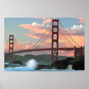 Poster Golden Gate Bridge de Baker Beach