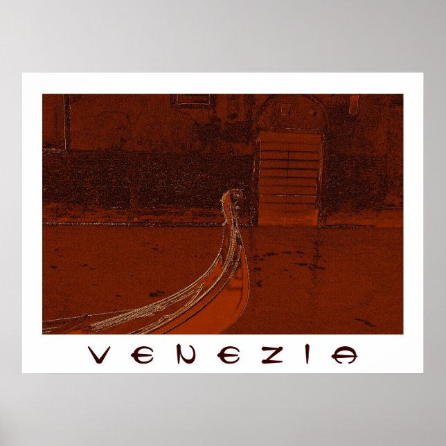 Poster Golden Gondola (Devant)