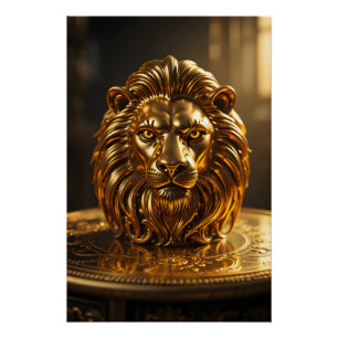 Poster Golden Lion Majesty