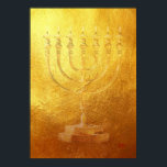 Poster Golden Menorah Judaica<br><div class="desc">Merveilleux Poster Golden Menorah Judaica</div>