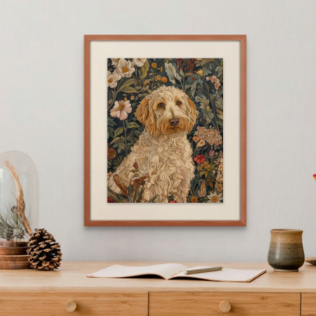 Poster Goldendoodle Garden Tapestry Anniversaire (Créateur téléchargé)