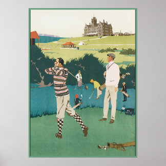Poster Golf au Club