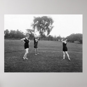 Poster Golf Mode des années 1920