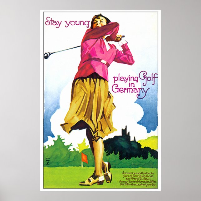 Poster Golf vintage allemand (Devant)