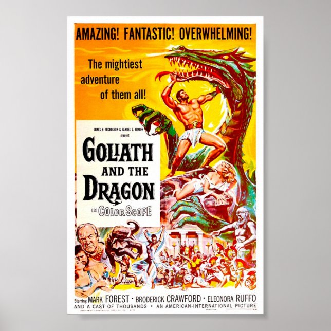 Poster Goliath et l'affiche du film Vintage Dragon (Devant)