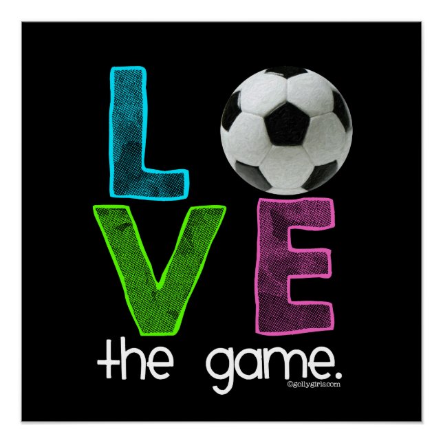 Poster Golly Girls : Soccer - Love the Game (Devant)