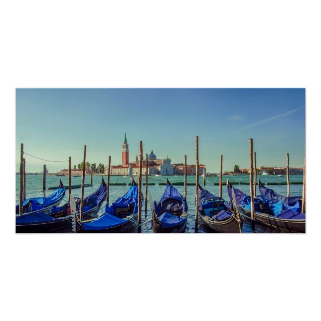 Poster Gondolas à Venise, Italie (Devant)