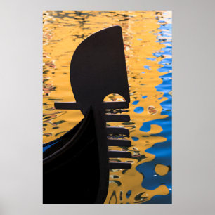 Poster Gondole et rides d'eau, Italie