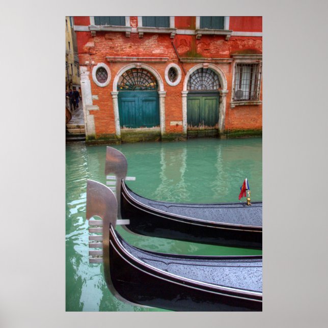 Poster Gondoles sur le Grand Canal, Venise (Devant)
