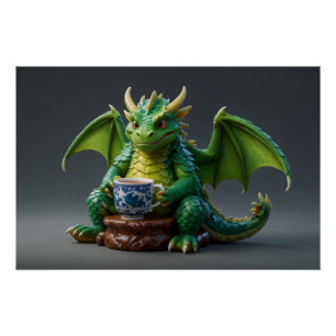 Poster Goofy Welsh Dragon Dragon Thé
