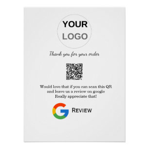 Poster Google examen logo de l'entreprise Analyser QR exa