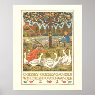 Poster "Goosie Goosie Gander"