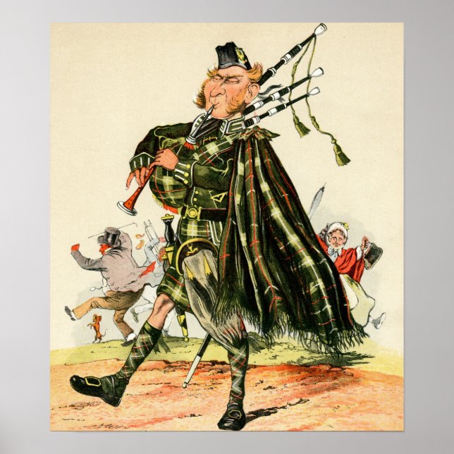 Poster Gordon Highlanders - Piper (Devant)