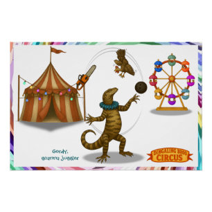 Poster Gordy, jongleur de goanna