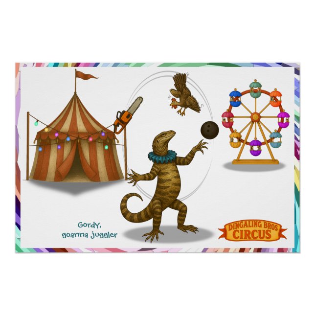 Poster Gordy, jongleur de goanna (Devant)