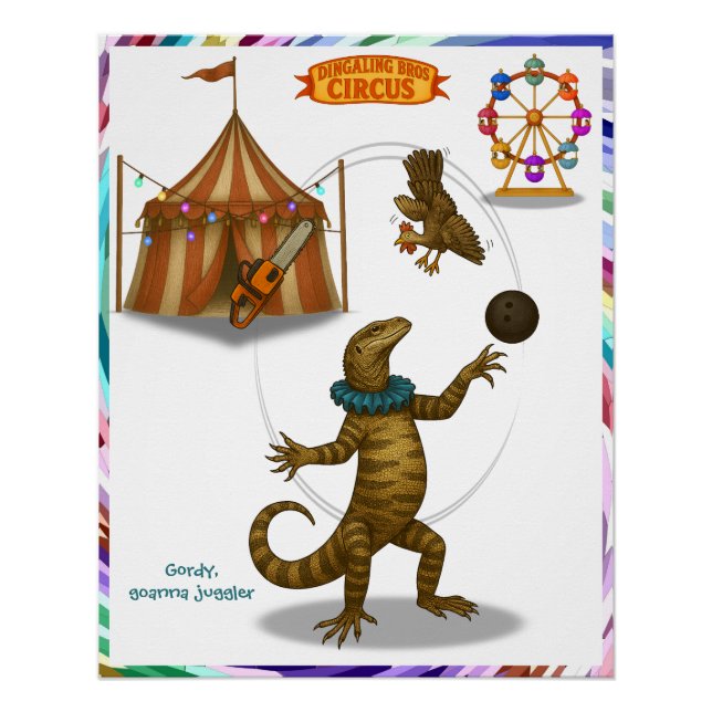 Poster Gordy, jongleur de goannas (Devant)