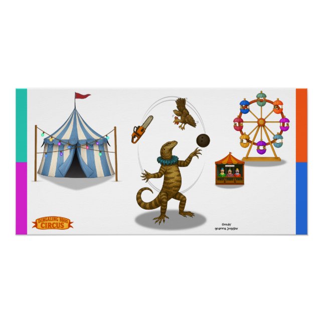 Poster Gordy, jongleur de goannas (Devant)