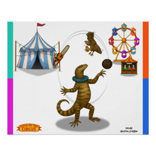 Poster Gordy, jongleur de goannas