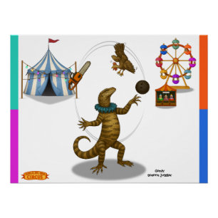 Poster Gordy, jongleur de goannas