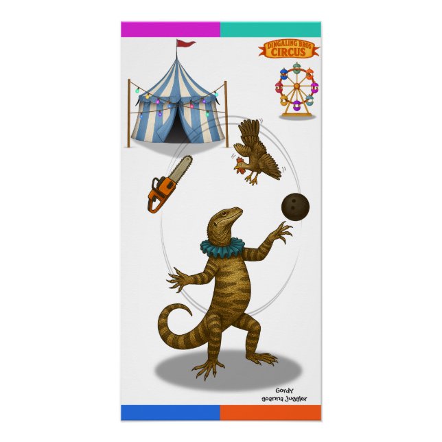 Poster Gordy, jongleur de goannas (Devant)