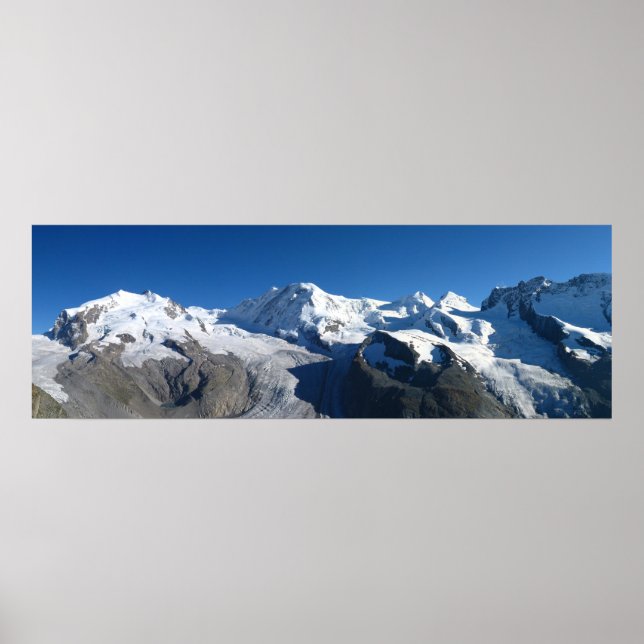 Poster Gornergrat Alpes suisses (Devant)