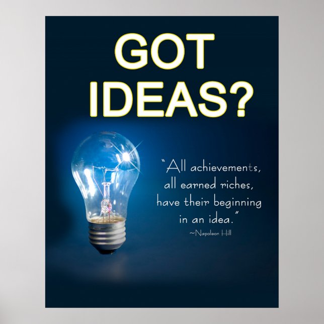 Poster - GOT IDEAS? (Devant)